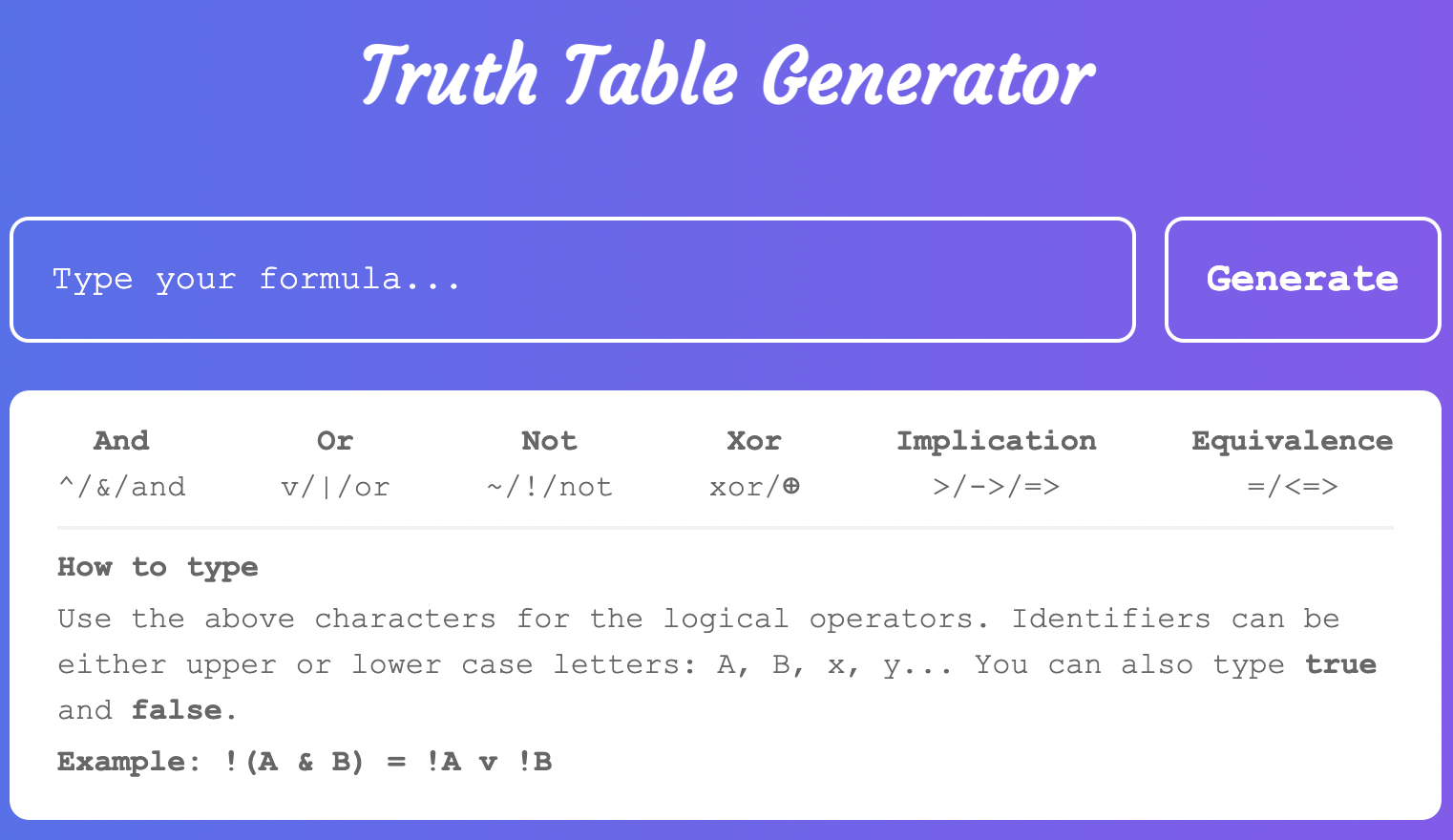 truth-table-app