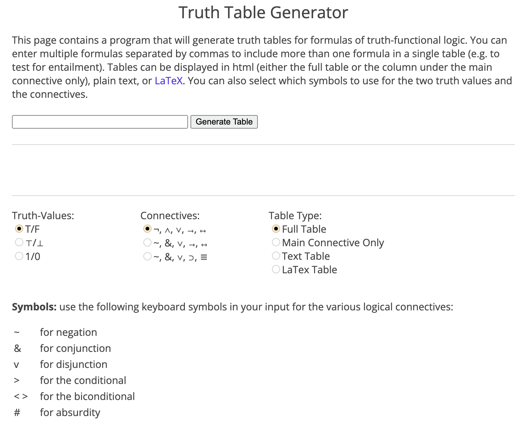 truth-table-gen